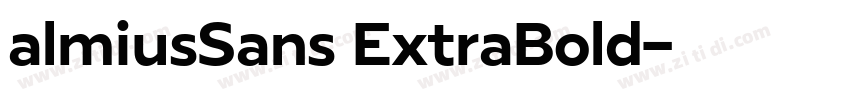 almiusSans ExtraBold字体转换